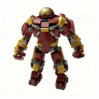 NEW 317PCS MOC Hero Movie Hulkbuster Build Model Premium Display Assembly Building Blocks DIY Creative Gift Collectible Blocks