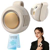 USB Rechargeable Mini Bladeless Fan Portable Clip on Waist Silent 3 Speed Long Lasting for Student Dorm Outdoor Office