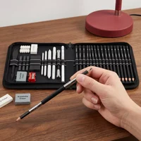 42/70 PCS Drawing Set, Sketching Kit with Graphite & Charcoal Pencils, Blending Tools, Erasers & Accessories