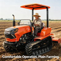 Diesel 25HP Crawler Rotary Tiller For Orchard Garden Multifunctional Plowing Cultivator Equipment China Wholesale Price