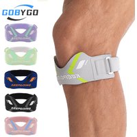 AliExpress gobygo GOBYGO 1Pcs Sports Knee Pads Meniscus Brace Fitness Patellar Compression Stabilization Kit Running Cycling Knee Guard Men Women