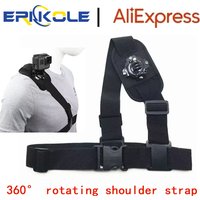Action Camera Shoulder Strap 360° Rotation Adjustable Chest Mount Harness Holder for GoPro DJI Osmo SJCAM AKASO Accessory
