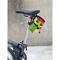 AliExpress Fit Brompton Handlebar Bag Bike Front Tube Bag Bike Tail Multifunction Water Bottle Carrier Pouch Portable Bike Bottle Holder