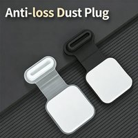 Anti-Loss Silicone Charging Port Dust Plug for Type-C / iOS Devices, Waterproof Anti-Dirt Cover for Mobile Phone Charging Port
