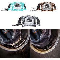 Creative Leopard Cowboy Hat Cinch Detachable with Lanyard Hat Strap Leather Hat Strap Clip Hat Accessories