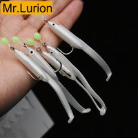 Mrlurion 1bag Cluster Soft Lure artificial Eel Sabiki Rigs String Hooks Lure Fishes Saury Squid Mackerel Scad Saltwater Fishing