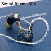 Sound Rhyme SR6 HIFI Earphones 1DD + 2BA + 2PD+ 1BC Multi-Driver In-Ear Earbuds Hybrid Driver Gaming Wired Earphones