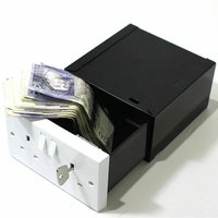 Imitation Double UK Plug Socket Wall Security Secret Hidden Stash Box Covert Diversion Safe