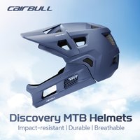 Cycling Helmets for Men Women 54-61cm Casco Full Face Mtb Coolmax Fiber Padding Detachable Chin Guard Safety Helmet with Goggles