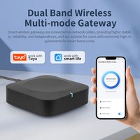 Tuya Dual-Band Gateway 2.4G/5G WiFi Wireless Smart Hub Smart Life Control Intelligent Home System Two Models with Alexa