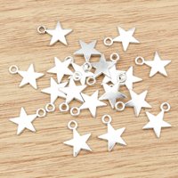 30pcs 15x12mm Antique Silver Plated Star Handmade Charms Pendant:DIY for bracelet necklace