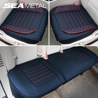 SEAMETAL Full-Surrounded Car Seat Cover Premium PU Leather Auto Seat Protector Cushion Antii Scratch Chair Protection Pad Mat