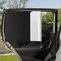 KKJOY Summer Magnetic Window Curtain Anti UV Privacy Sun Shade Car Front Back Side Window Protector