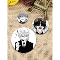 Round Cartoon Enamel Pins Anime Hunter X Hunter Brooches Zoldyck Killua Kurapika Freecss Gon Badge Daily Stylish Ornament
