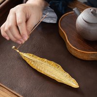 Leaf Incense Burner Holder Ash Catcher Incense Sticks support rods Holder for Counters stand Meditation Room Yoga Home Decor