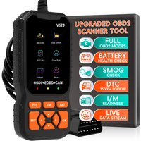 OBD2 Scanner Diagnostic Tool - Check Engine Light Code Reader with Reset, Battery Voltage Tester, Modes 6 & 8