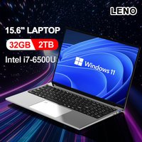 NEW 15.6" Laptop 32GB RAM 2048GB SSD Intel Core i7-6500U Notebook Windows 11 1920*1080 Display Office Study Gamer Computer PC
