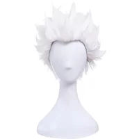 Fate Stay Night Go Extra Archer Emiya topi Wig + Gratis rambut sintetis tahan panas putih pendek