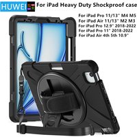 Case for iPad Pro 11 13 Air 11 13 M5 M4 M3 M2 2026 Kids Case Heavy Duty Shockproof Cover for iPad Pro 11 12.9 Air 4 5 6 7th Case