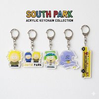 South Park Craig Tweek Acrylic Keychain 6cm Cute Couple Holding Hands Pendant Keyring Schoolbag Backpack Charm Gift Toy