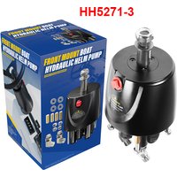 HH5271-3 Hydraulic Steering Helm Pump, 1.7 cu in Front Mount Helm, for Seastar Helm, Up to 300HP Engines, 4.9 Lock-to-Lock Turns
