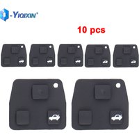 YIQIXIN 10 PCS 3 Button Car Replacement Silicone Rubber Button Pad For Toyota Corolla Avensis Aygo RAV4 Lexus Remote Key Repair