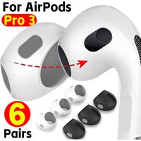 1-6pairs Silicone Eartips Cap for AirPods Pro3 Ultra Thin Protective Earpads Anti Slip Earphone Ear Tips for Airpods Pro 3rd Gen