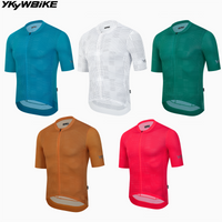 YKYWBIKE Men Cycling Jersey Seamless MTB Short Sleeve Fashional Road Bike Shirt SPF 50+ Bicycle Jersey Summer Cycling clothes image 4