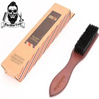 BarberTop Wooden Handle Boar Bristle Cleaning Brush Hairdressing Soft Beard Cleaning Brush Men Barber Beard Shaving Tool