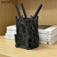 Black Gothic Pen Holder Ornament Cool Gift - Home And Office Decor Storage Item〔Nest〕