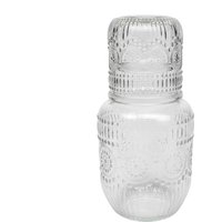 NEW Bedside Water Carafe and Glass Set Snowflake Design Elegant Jug Glass Carafe for Tea Coffee Milk Juice Drink Tea Coffee Milk