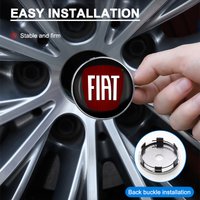 Auto 60mm Wheel Center Hub Cap Badge Decoration Accessories For Fiat 500 Punto 124 125 500 Bravo Stilo Panda Abarth Tipo Viaggio