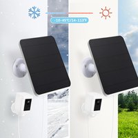 20W 5V Solar Panel for Ring Spotlight Camera/Ring Stick Up Camera DC3.5x1.35-port Outdoor Solar Cells Charger 360 Rotating
