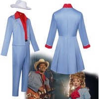 Gaga Cosplay Bruno Mars Die With A Smile Couple Cosplay Costume Retro Western Cowboy Outfit Halloween Party Couple Suit