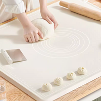 Silicone Kneading Mat Food Grade Pad Thickening Household Panel Dumpling Mat Plastic Rolling Pad Cutting Board Kitchen Tools New