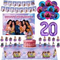 K-Katseye Party Decoration Young Kpop Girl Group Balloons Tablecloth Banner for Girls Birthday & Anniversary Party Kit Fans Gift