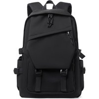 Durable Business Men's Backpack Black Large Capacity Laptop Backpack Lightweight Waterproof Student Bag