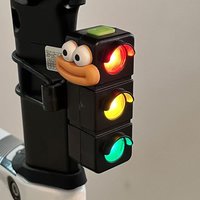 Creative Traffic Light Shape Cute LED Bike Light Rechargeable Bicycle Rear Waterproof Taillight Cycling Night Safety Warning