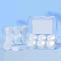 6pcs Transparent Soft Silicone Gel Earplugs Silent Noise Cancelling Sleeping Ear Plug Waterproof Swimming Ear Protection Earplug
