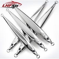 LHFSH 180g-300g Metal Jigging Lures Fishing Jigs High Carbon Steel Hooks Shiny Saltwater Spoons Bait for Bass Trout Fishing Bait