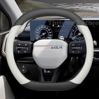 Leather Car Steering Wheel Cover For Kia Stonic GT Line K4 2025 2026 Covers For Covers Auto interior Kia Stonic Accessories 2025