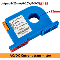 Transmetteur de courant AC/DC 5A 10A 50A 100A, transmetteur convertisseur de courant 4-20mA 0-10V, transducteur de courant RS485