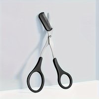 Hypoallergenic Stainless Steel Eyebrow Scissors with Built-in Comb – Professional, Ambidextrous Precision Grooming Tool