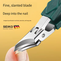 1pcs Anti Splash Pointed Nail Clippers Large Diagonal Sharp Nail Clippers Home Nail Clippers Nail Groove Special Nail Scissors