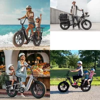 New Arrival Fashion 20inch Cargo Ebike 25km/h Road Electric Bike Electric Moped Bicycle With 750W Motor