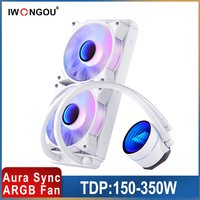 PC-Wasserkühlung Kühlkörper ARGB 120 mm Lüfter Lga 2011 V3 Kühler IWONGOU Wasserkühler X99 Branco für Intel 1700/1200/1155/AM4 AMD