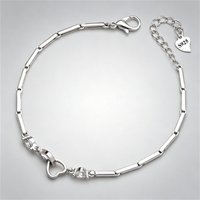 925 Sterling Silver Double Heart Charms Bracelet for Women New Arrival Geometric Zircon Adjustable Bracelet Exquisite Jewelry
