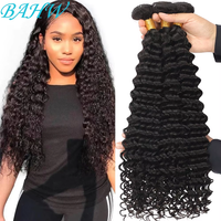 Malaysian Deep Wave Human Hair Bundles Unprocessed Raw Virgin Hair Weave Hair 1/2/3/4 Pcs Extensions Deep Curly Hair Extensions