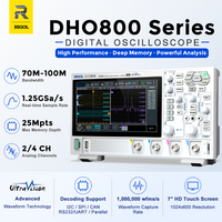 RIGOL DHO802/DHO804/DHO812/DHO814 Digital Oscilloscopes 70/100MHz 2/4Channel 25Mpts Depth