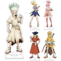 16CM Anime Dr.STONE Cosplay Acrylic Figure Stand Plate Saionji Ukyo Ruri Chrome Ishigami Senku Ornaments Gifts